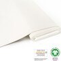 COUPON 40 CM Fabrilogy - White - GOTS jersey