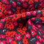 DEADSTOCK -  Red Floral VISCOSE 