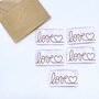 L'Etiquette Home Couture - Dotted Love - woven labels