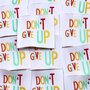 L'Etiquette Home Couture - Don't Give Up - woven labels