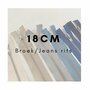 Broek/Jeans rits 18 cm zilver