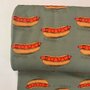 COUPON 130CM Elvelyckan  - Hot Dog Green FRENCH TERRY 