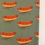 COUPON 130CM Elvelyckan  - Hot Dog Green FRENCH TERRY 