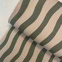 Elvelyckan  - Wavy Stripe Green FRENCH TERRY 