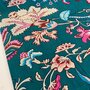 Orient Blossom blue - Indiase Blokprint Katoen