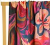 COUPON 95 CM Atelier Jupe - Grote bloemen in warme kleuren  VISCOSE