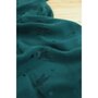 Eglantine & Zoé Dark Lagune Green Streli VISCOSE JACQUARD