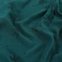 Eglantine & Zoé Dark Lagune Green Streli VISCOSE JACQUARD