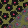 NERIDA HANSEN X VERHEES - Fine Poplin - Big Flower MOSS GREEN