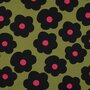 NERIDA HANSEN X VERHEES - Fine Poplin - Big Flower MOSS GREEN