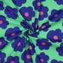 NERIDA HANSEN X VERHEES - Fine Poplin - Big Flower LIME GREEN