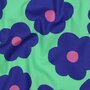 NERIDA HANSEN X VERHEES - Fine Poplin - Big Flower LIME GREEN