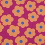 NERIDA HANSEN X VERHEES - Fine Poplin - Big Flower MAGENTA