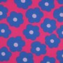 NERIDA HANSEN X VERHEES - Fine Poplin - Big Flower BRIGHT PINK