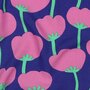 NERIDA HANSEN X VERHEES - Lenzing Ecovero - Poppies ROYAL BLUE