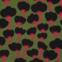 NERIDA HANSEN X VERHEES - Lenzing Ecovero - Poppies MOSS GREEN