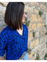 My Dress Made - Leopard Blue - Viscose OEKO-TEX® STeP & FSC