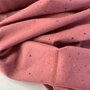 COUPON 95cm Hilco - Cozy Old Rose FRENCH TERRY BRUSHED - OEKO-TEX