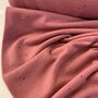 COUPON 95cm Hilco - Cozy Old Rose FRENCH TERRY BRUSHED - OEKO-TEX