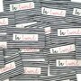 L'Etiquette Home Couture - Be Loved gestreept - woven labels