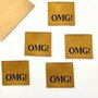 L'Etiquette Home Couture - OMG caramel - woven labels