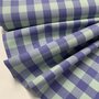 Verhees - Yarn Dyed CHECK Lavender / Light Green - POPLIN KATOEN