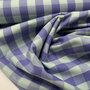 Verhees - Yarn Dyed CHECK Lavender / Light Green - POPLIN KATOEN