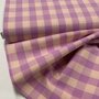 Verhees - Yarn Dyed CHECK Lilac / Light Orange - POPLIN KATOEN