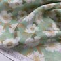 Paintbrush Studio - Botania Peony Mint - ORGANIC COTTON GAUZE