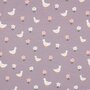 Verhees - Ducks & Flowers Mauve - Jersey (GOTS)