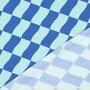 COUPON 80 CM Verhees - Mint/Blue Check - SOFT SWEAT