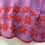 Verhees - Red Purple Flowers Embroidery - COTTON ONE SIDE 