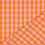 Verhees - Yarn Dyed CHECK Orange/Salmon - POPLIN KATOEN