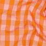 Verhees - Yarn Dyed CHECK Orange/Salmon - POPLIN KATOEN