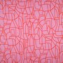 NERIDA HANSEN X Verhees - Town Pink/Red COTTON VOILE